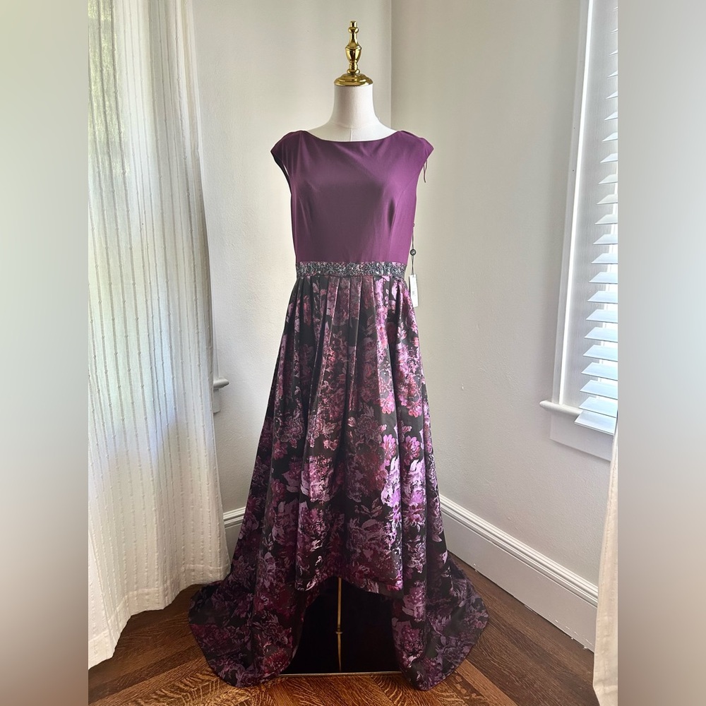Adrianna Papell Women’s Dress in Rich Purple Floral